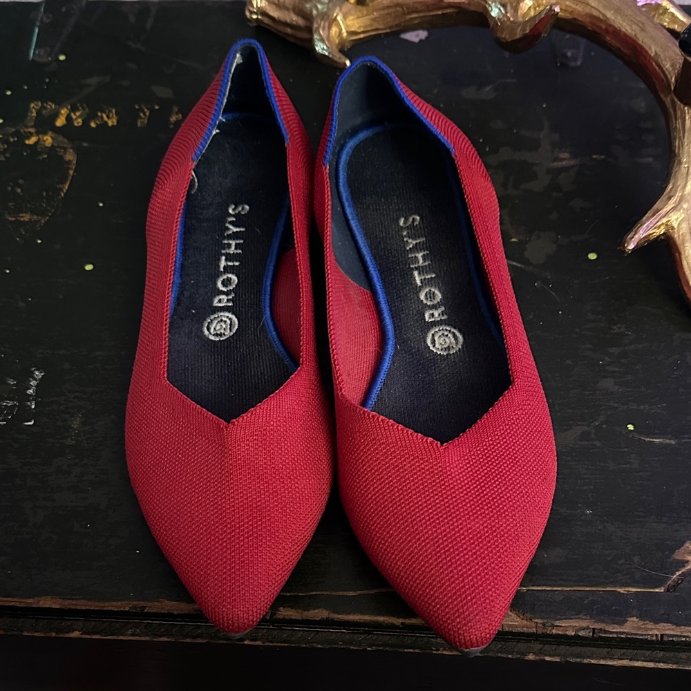 Rothy's Women's Scarlet Red Flats